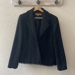 NIPON Boutique Black Blazer Career Size 14